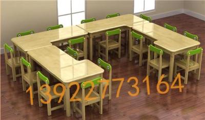 儿童美术室桌子幼儿园绘画桌早教培训室桌子
