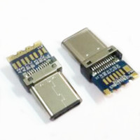 USB 3.1 type c 公头夹板 带PCB板