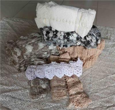 青島辰昱織嘜 花邊繡布 定型紗花邊訂做