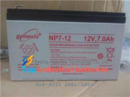 Genesis 英国霍克蓄电池np7-12fr 12V7AH