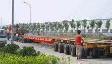 北京特大件设备公司超限大型货物运输车队