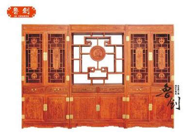 红木家具找鲁创/中国红木家具十大品牌-书柜